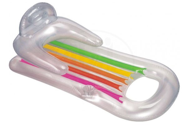 Nafukovací lehátko INTEX s opěradlem 157 x 89 cm