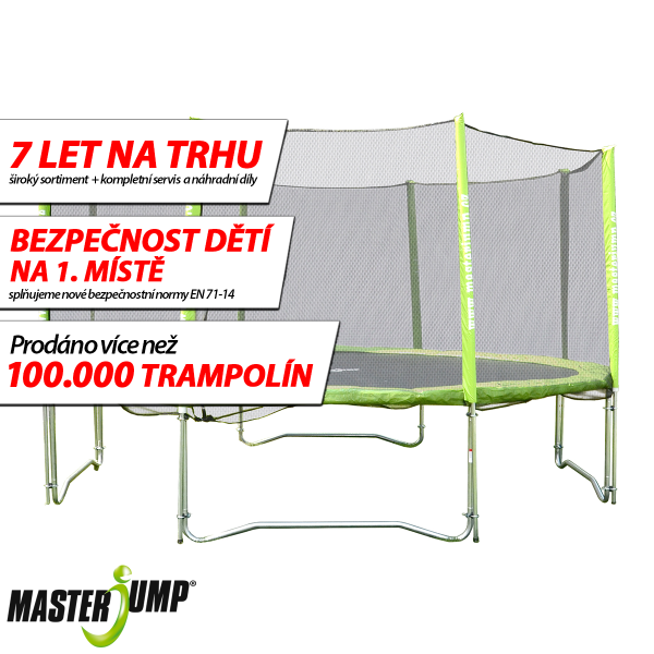 Trampolína MASTERJUMP 457 cm s vnější sítí
