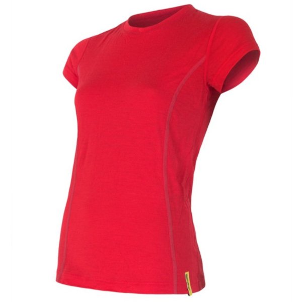 Triko krátký rukáv SENSOR Merino Wool dámské černé