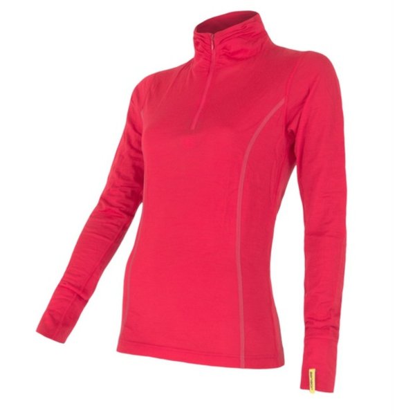 Triko dlouhý rukáv SENSOR Merino Wool Active dámské zip modré