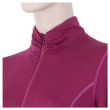 Triko dlouhý rukáv SENSOR Merino Wool Active dámské zip lilla 