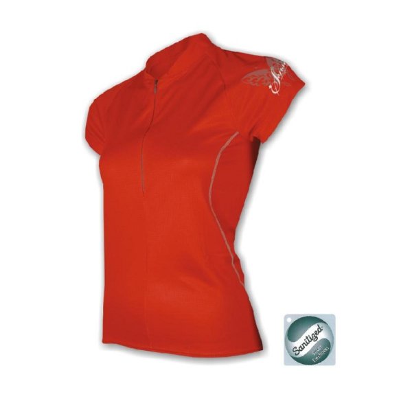 Dres kr. ruk. SENSOR Entry dámský S červený