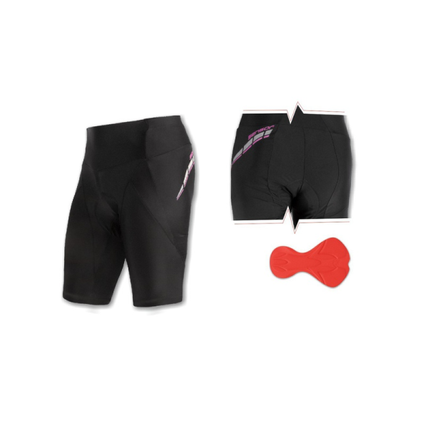 Kalhoty SENSOR Race nad kolena dámské černá/fialová