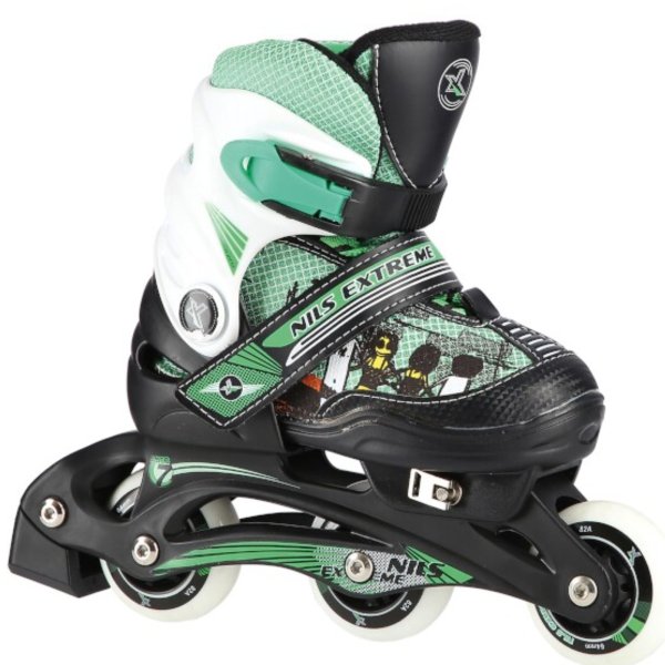 Dětské kolečkové brusle NILS Extreme NJ 9128 A zelené