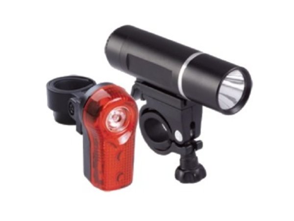 Sada světel MAXBIKE JY-246 přední + 173A zadní