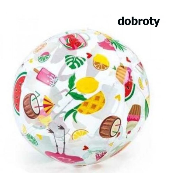 Nafukovací plážový míč INTEX s potiskem 51 cm