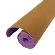 Podložka na cvičení MASTER Yoga 4 mm - 183 x 61 cm - korková - fialová