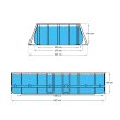 Bazén ovál Steel Super Rattan AVENLI 427 x 275 x 100 cm