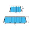 Bazén s pevnou stěnou AVENLI Steel Super 400 x 200 x 99 cm set s filtrací