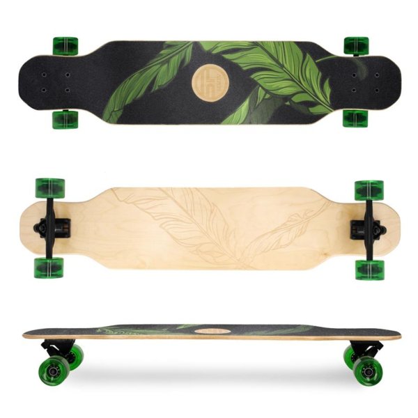 Longboard SPOKEY Longbay Pro zeleno-černý