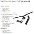 Horské elektrokolo MAXBIKE Solvi 27.5 černý mat-růžové - vel. rámu 16.5