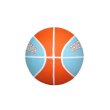 Basketbalový míč MERCO Print Mini vel. 3 - oranžová-modrá