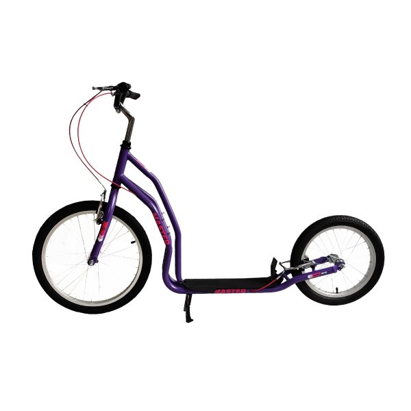 Koloběžka MASTER River 20-16 - fialová - složená