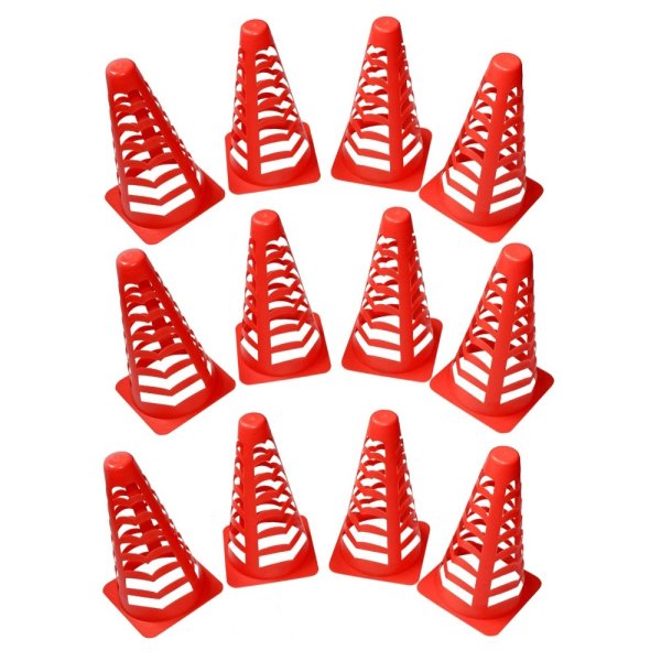 Fotbalové překážky MASTER sada 12 ks kuželů - 22 cm