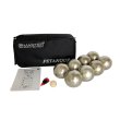 Pétanque sada MASTER 8 matně zlatých koulí obal nylon