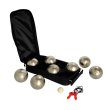 Pétanque sada MASTER 8 matně zlatých koulí obal nylon