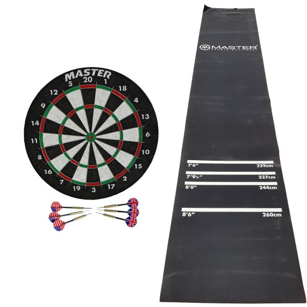 Akční set - sisalový terč MASTER Grader 45 cm + koberec na šipky MASTER