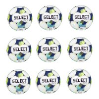 Výhodný set - 9x Fotbalový míč SELECT FB Brillant Super TB CZ Chance Liga 2025/26 5 bílo-modrá