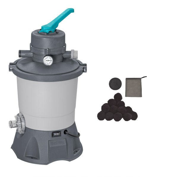 Akční set - písková filtrace BESTWAY Standard Evo průtok 3.596 l/h + filtrační náplň Carbon Fiber Ball 400g