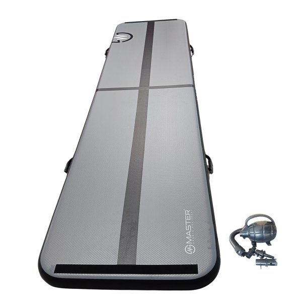 Airtrack MASTER nafukovací žíněnka 400 x 100 x 10 cm - antracit - černá