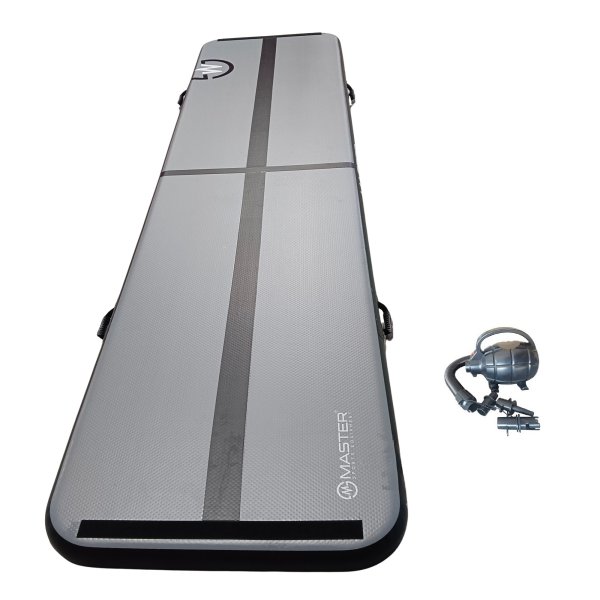 Airtrack MASTER S-Pro nafukovací žíněnka 600 x 150 x 20 cm - antracit - černá