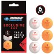 Míčky na stolní tenis SCHILDKROT Exclusive 3-star Poly 40+ 6ks