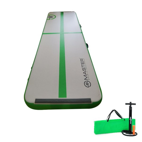 Airtrack MASTER nafukovací žíněnka 300 x 100 x 20 cm - zelená