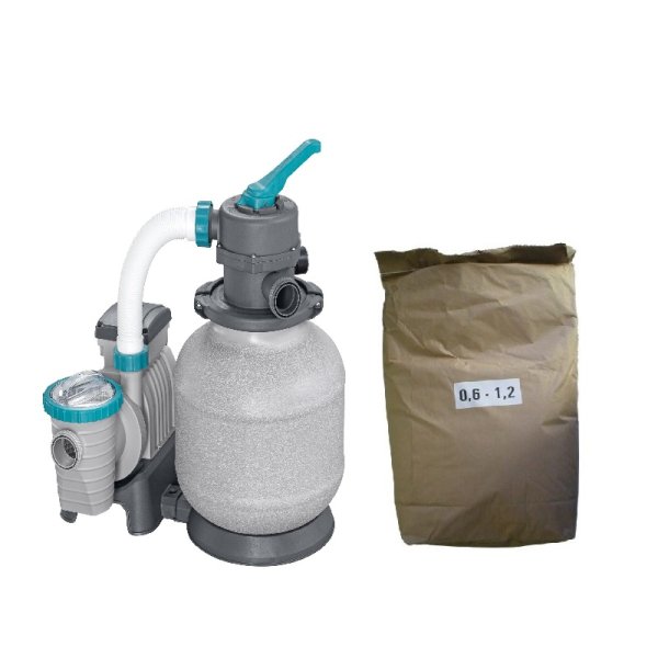 Akční set - písková filtrace BESTWAY Expert Evo průtok 8.327 l/h + filtrační písek 25 kg