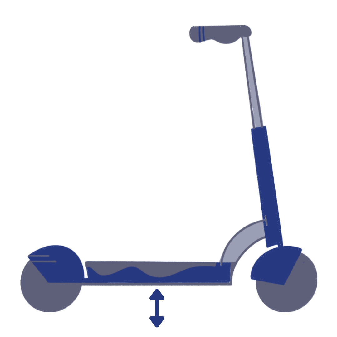 VÝŠKA STUPÁTKA NAD ZEMÍ