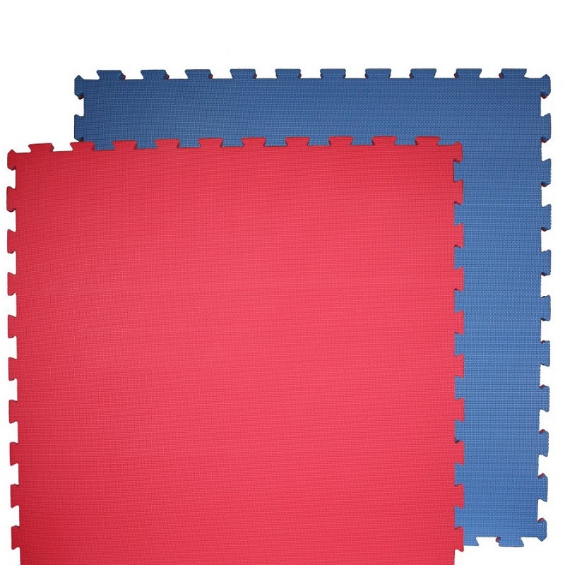 Tatami Taekwondo podložka SPARTAN 100 x 100 x 2 cm - modrá-červená
