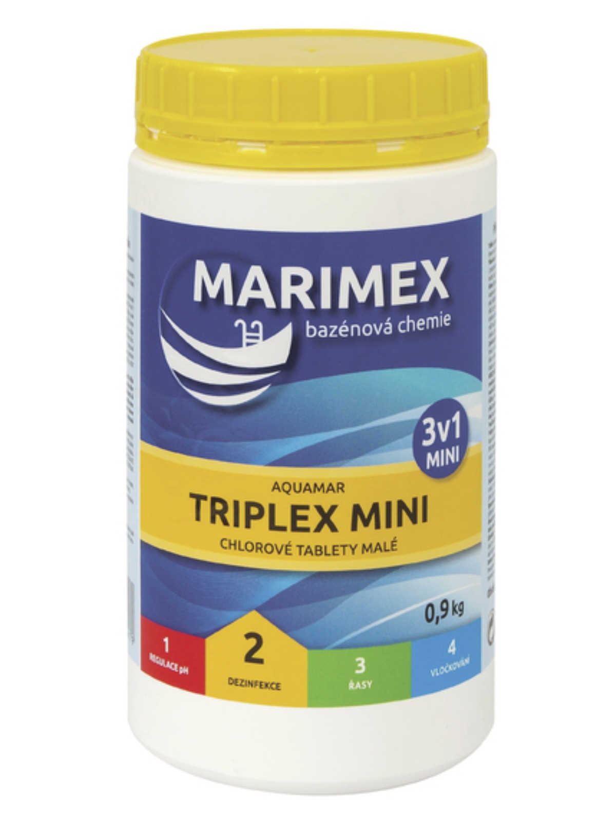 Bazénová chemie MARIMEX Chlor Triplex mini 0,9 kg
