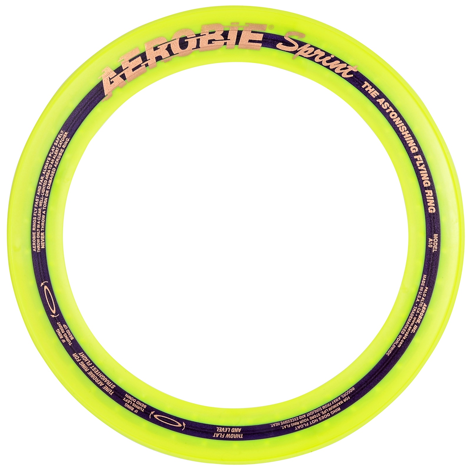 Frisbee - létající kruh AEROBIE Sprint - žlutý