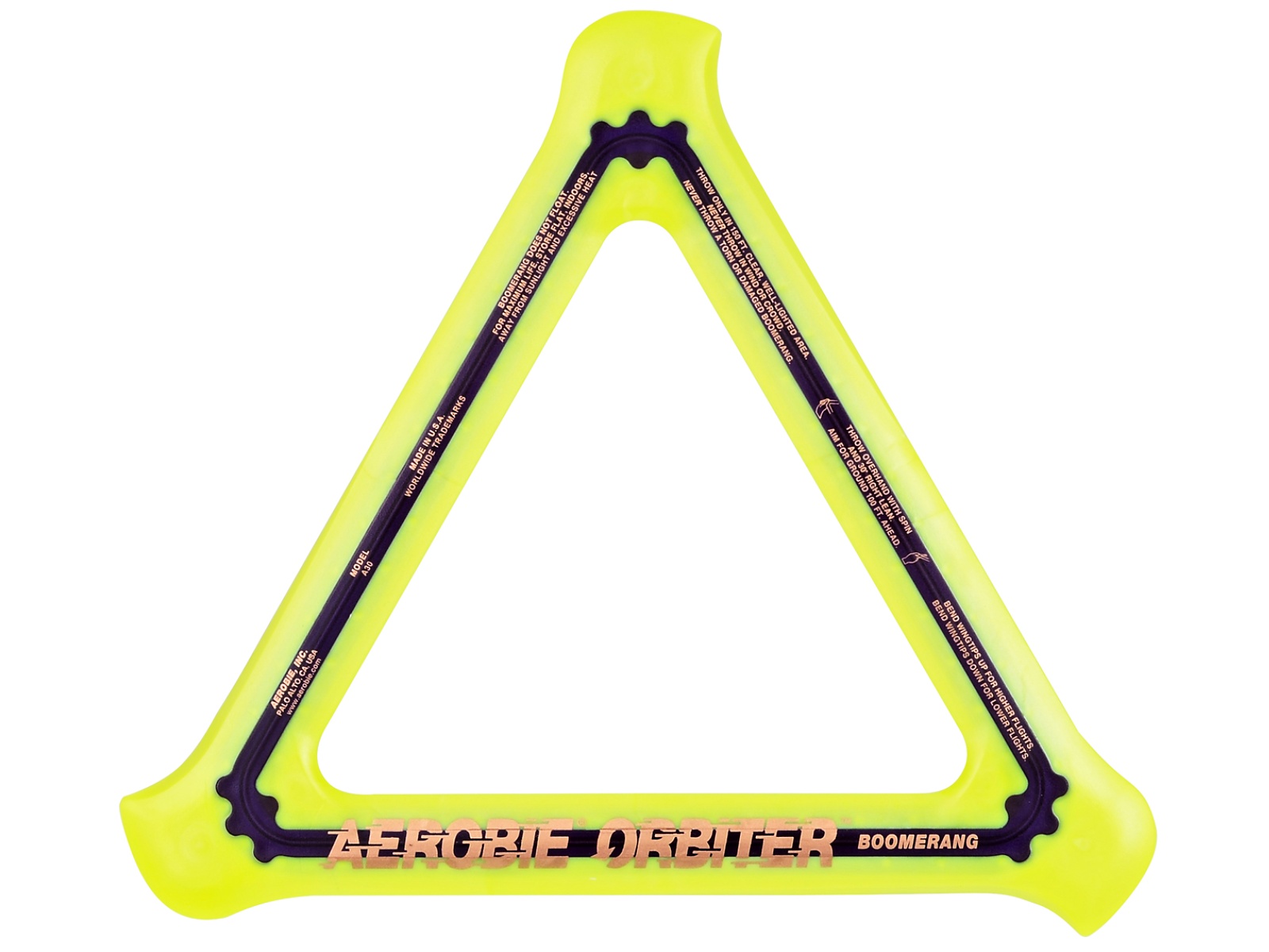Bumerang AEROBIE Orbiter - žlutý