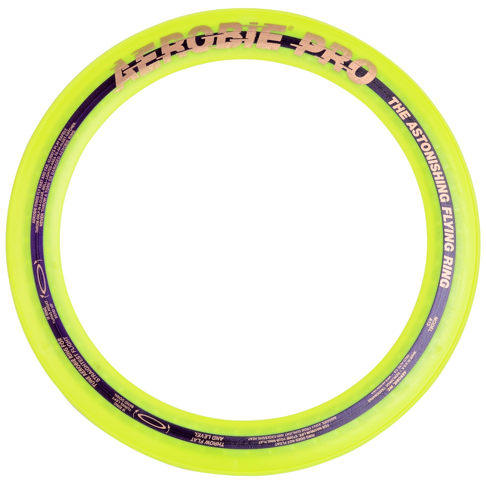 Frisbee - létající kruh AEROBIE Pro - žlutý