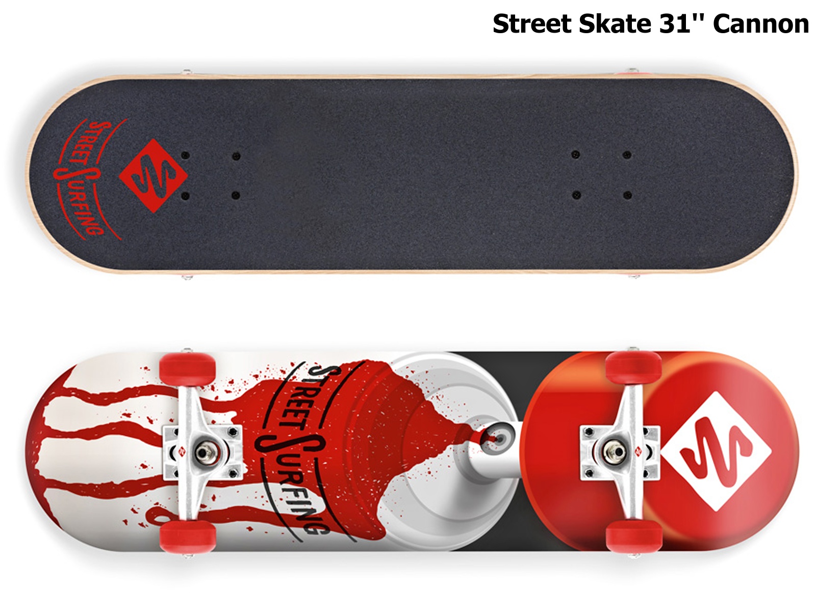 Skateboard STREET SURFING Street Skate 31'' Cannon