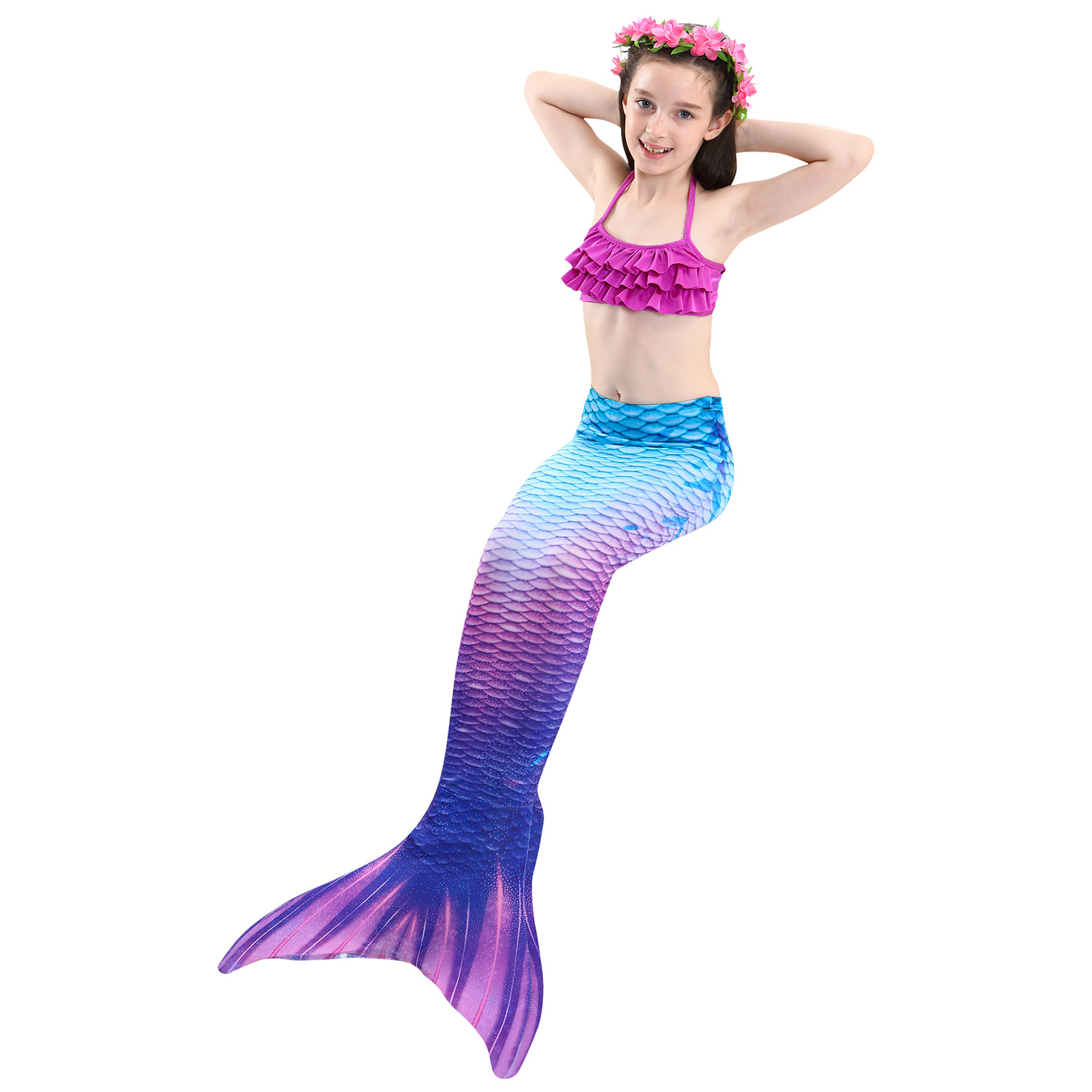 Kostým a plavky mořská panna MASTER Siréna - 120 cm