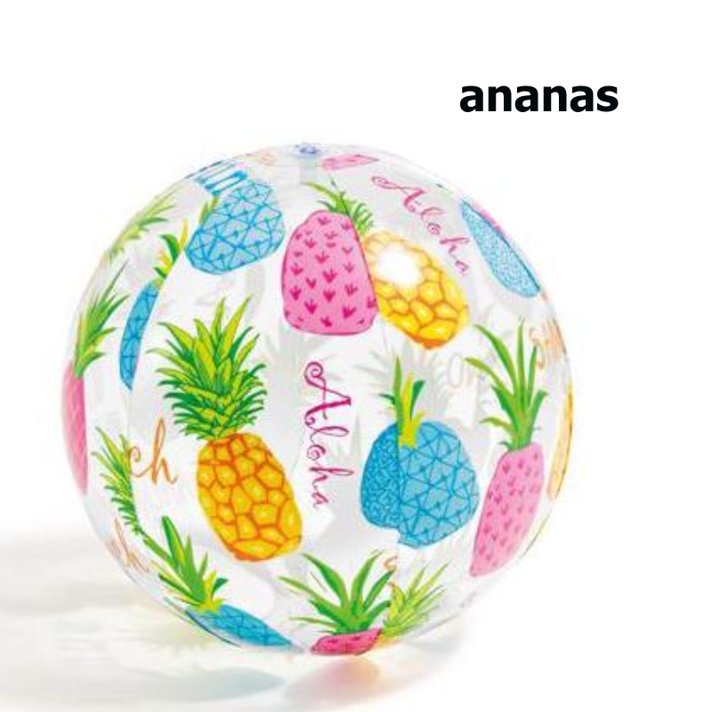 Nafukovací plážový míč INTEX s potiskem 51 cm - ananas