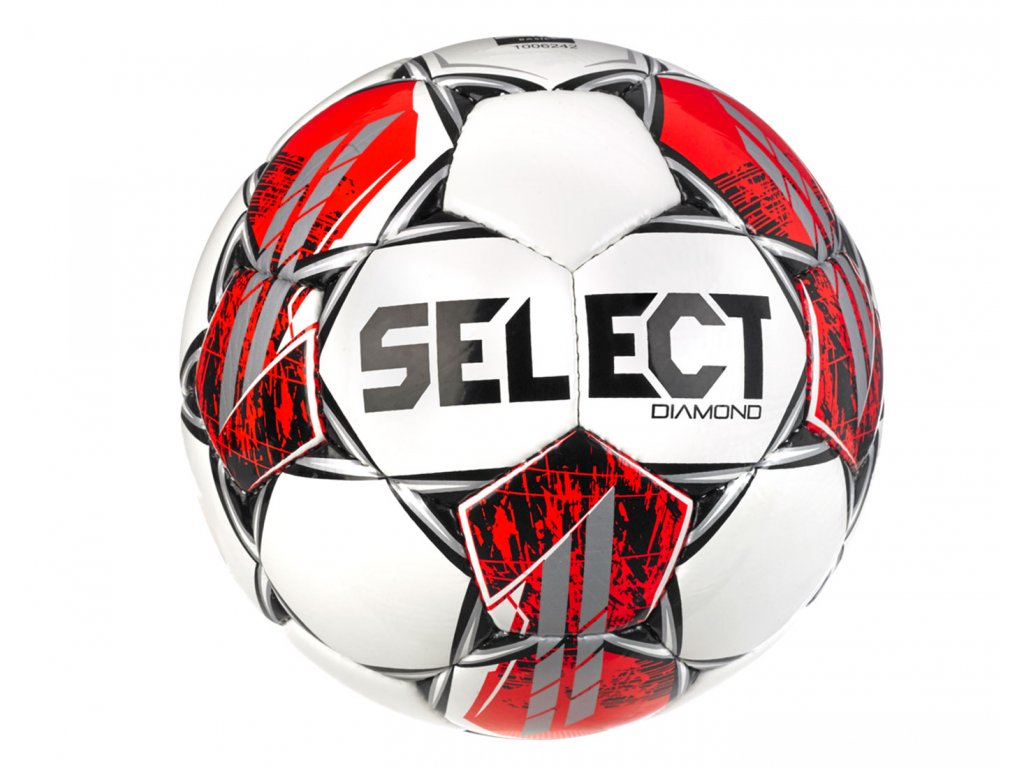 Fotbalový míč SELECT FB Diamond 5 - bílo-červená