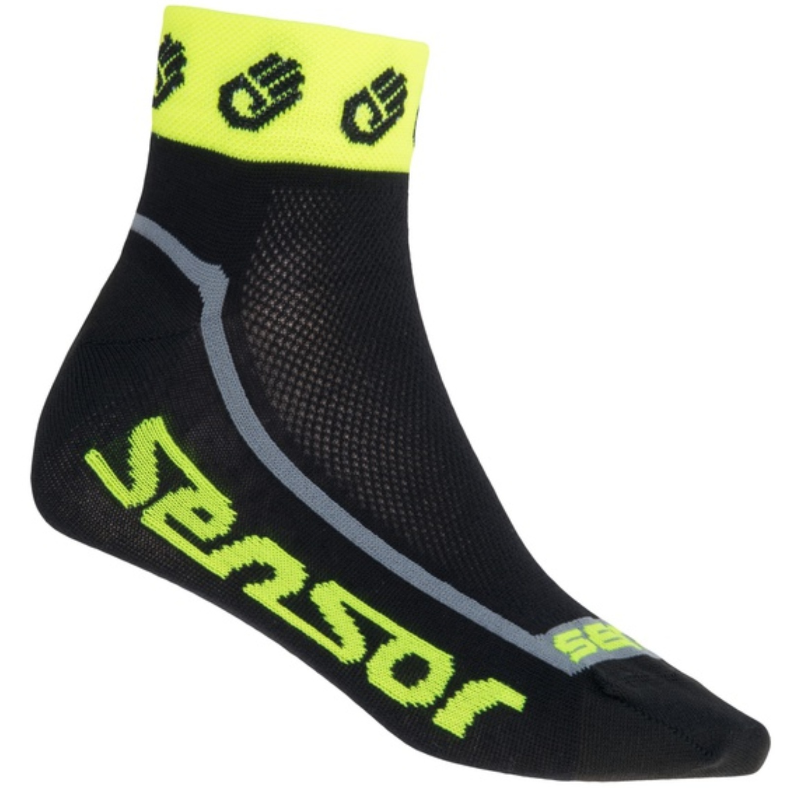 Ponožky SENSOR Race Lite Ručičky reflex žluté - vel. 6-8