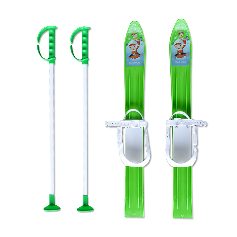 Baby Ski 60 cm - dětské plastové lyže - zelené