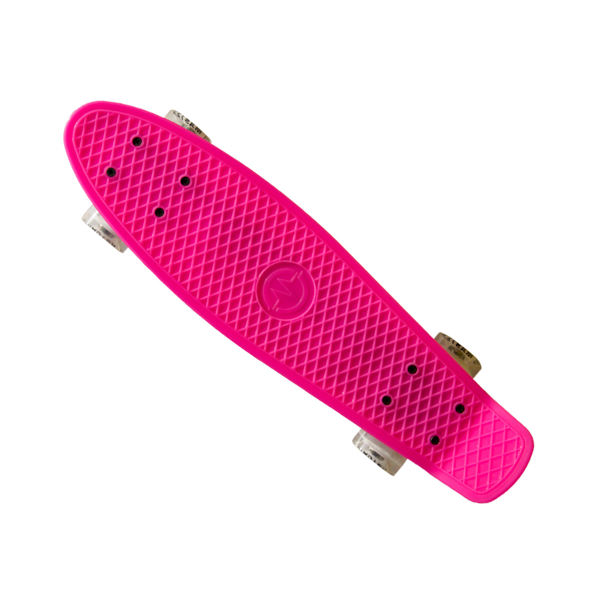 Plastik Penny Board MASTER 22" se svítícími kolečky - růžový