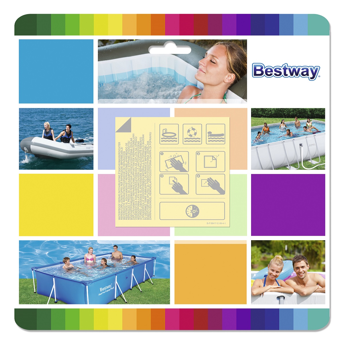 Levně BESTWAY 62091 sada záplat na bazén (10 ks)