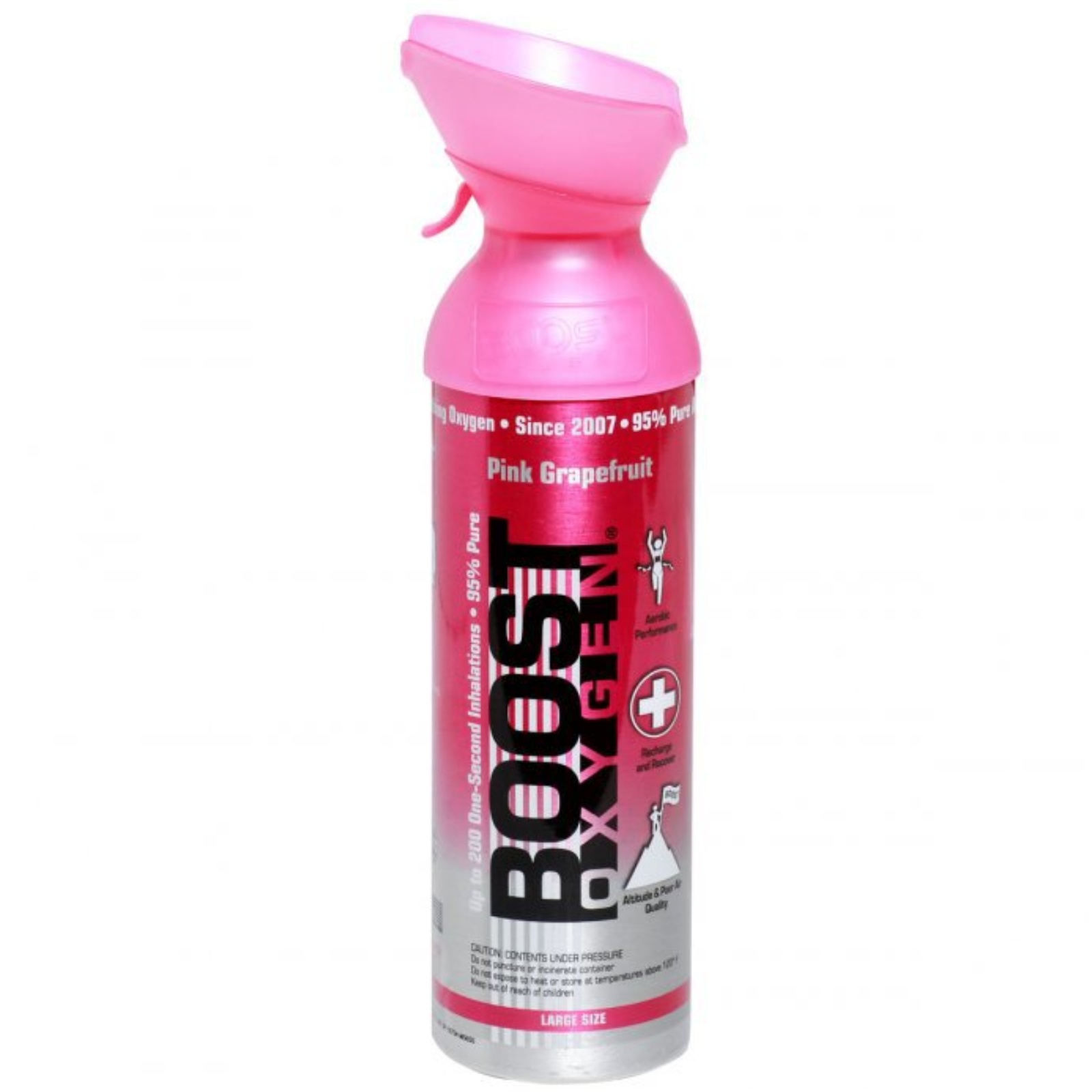 Levně BOOST OXYGEN Pink grapefruit inhalační kyslík v plechovce 9 l