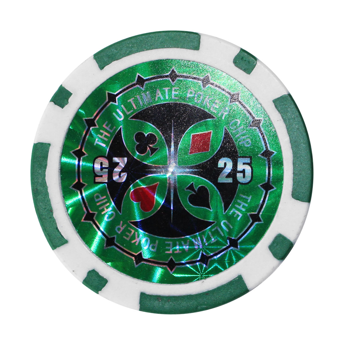 Levně Poker žeton MASTER s hodnotou - zelený