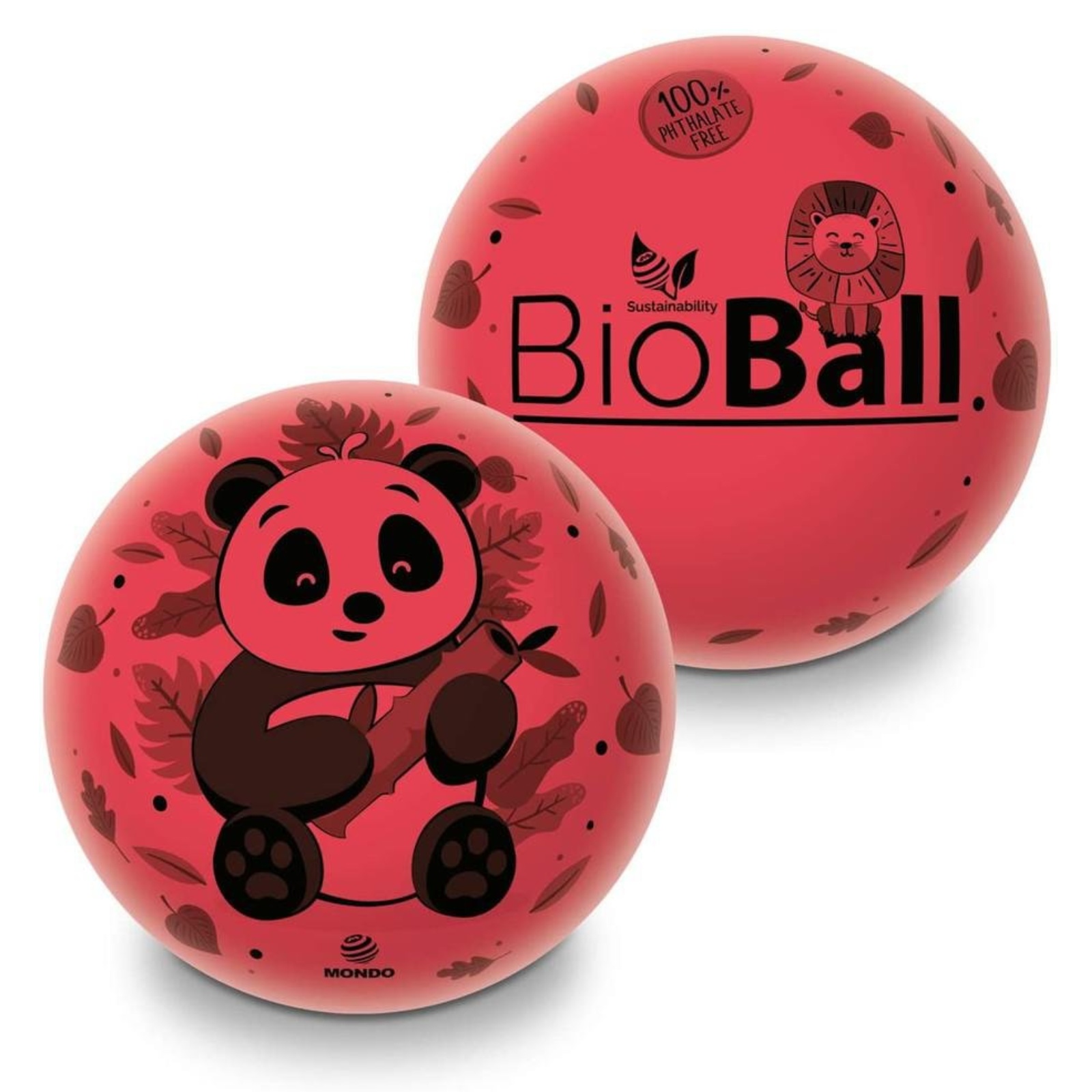 Levně Míč dětský MONDO - Bioball Panda 23 cm - červený
