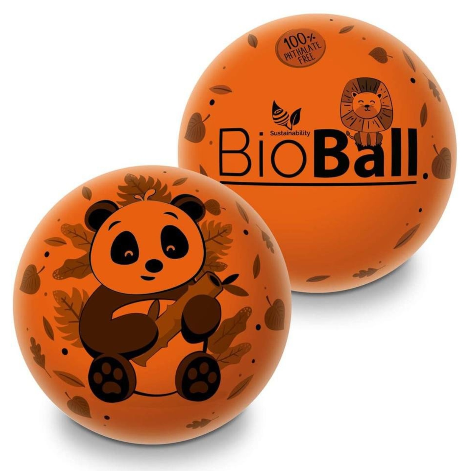 Levně Míč dětský MONDO - Bioball Panda 23 cm - oranžový
