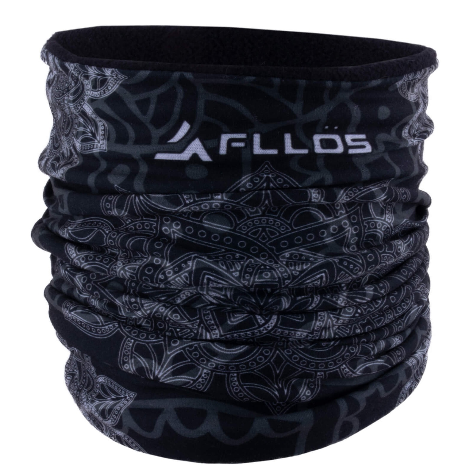 Levně Multifunkční flísový šátek FLLÖS Monzun 05 - černý