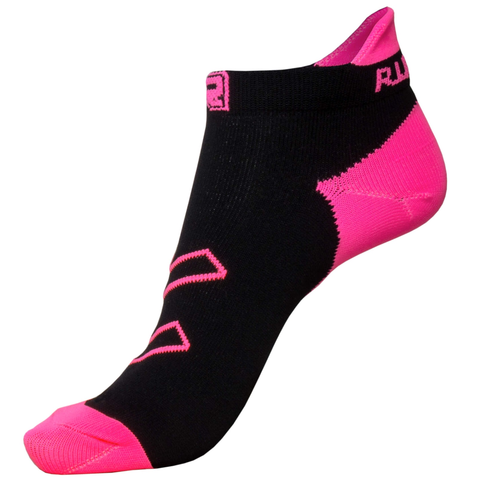 Levně Ponožky RUNTO Market černo-růžové, vel. 39-42