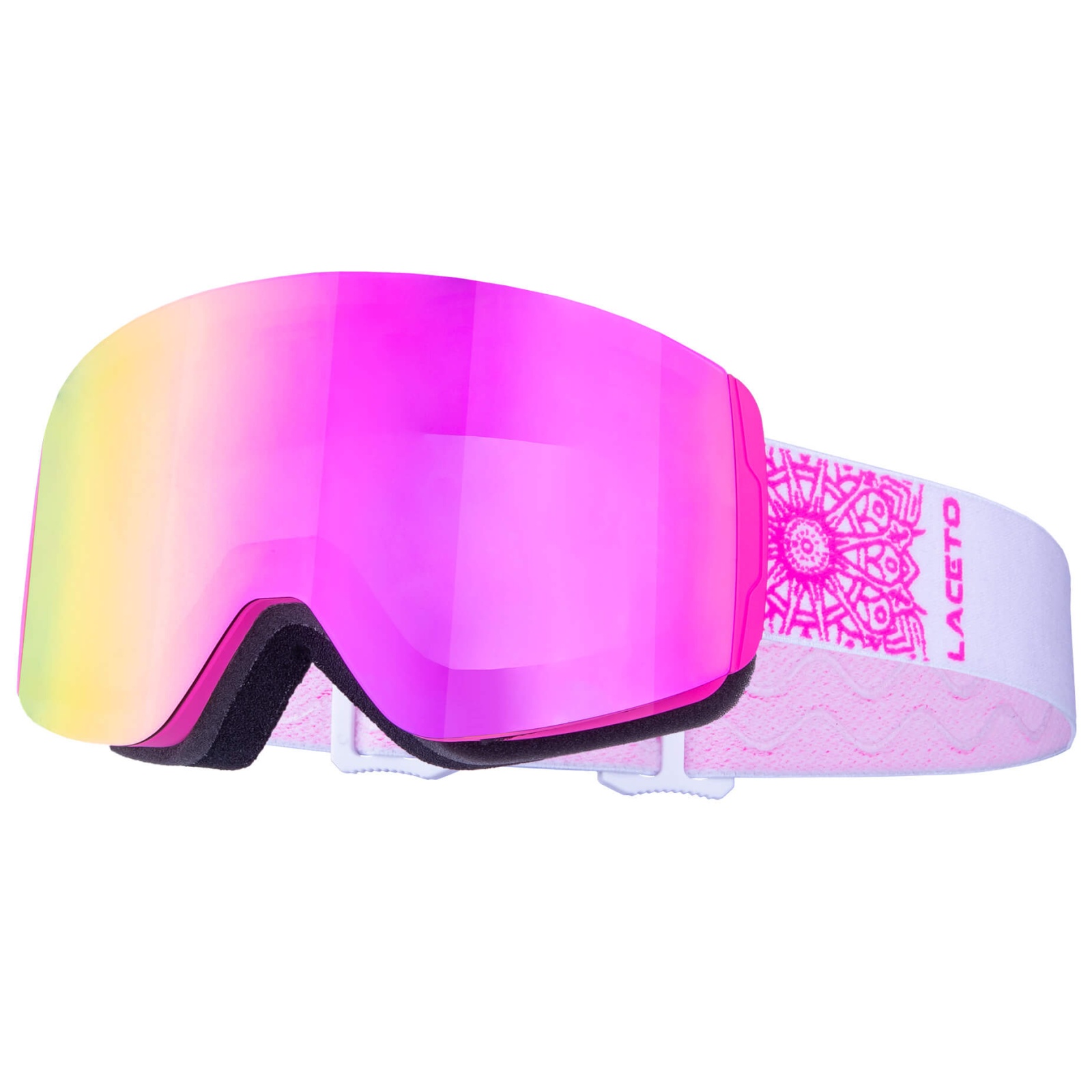 Levně Lyžařské brýle LACETO Snowdrift - růžové