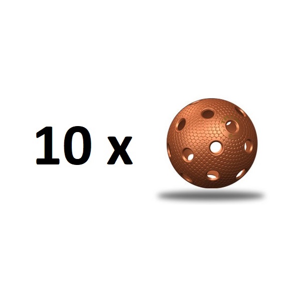Levně Florbalový míček TRIX IFF - měděný - 10 ks